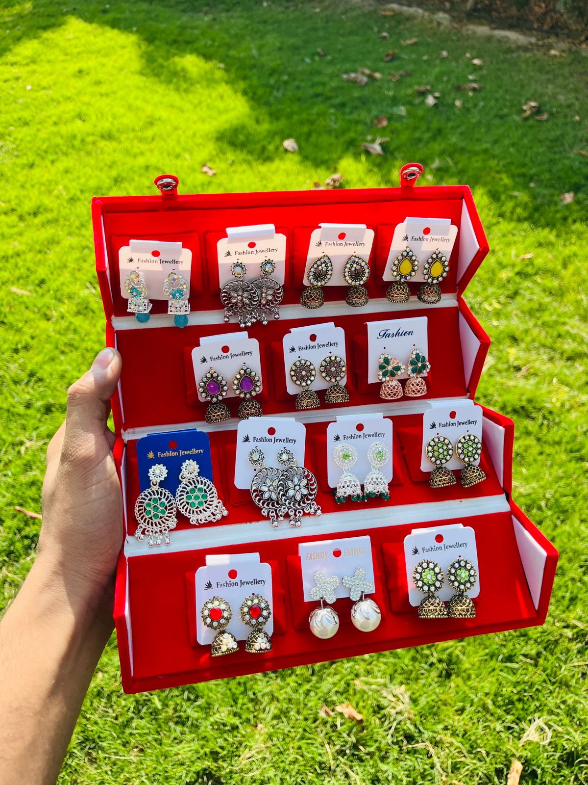 Flamingo 14 Pair Earring Set with Custom Name Box