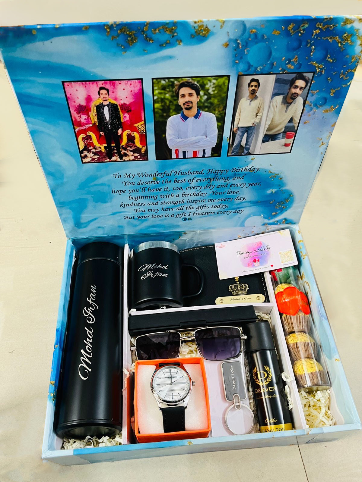 Flamingo Customized Hampers for Him – A Special Gift Set for Every Celebration