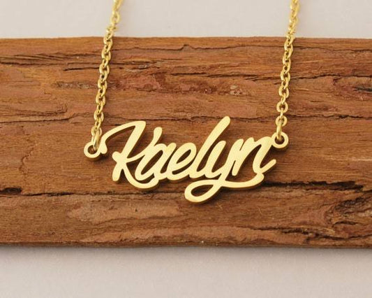 Flamingo Name Pendant β Personalized Jewelry with Your Name