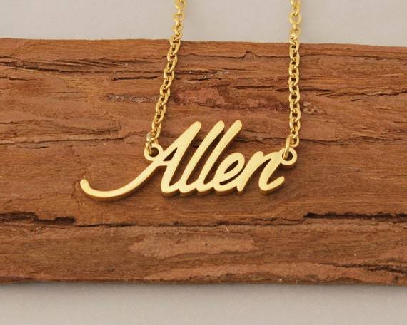 Flamingo Name Pendant – Personalized Jewelry with Your Name