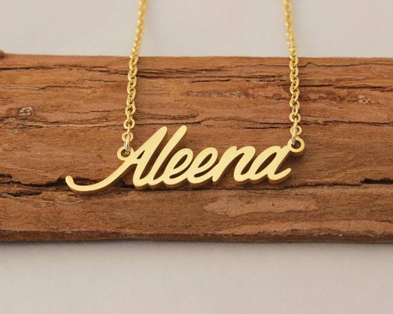 Flamingo Name Pendant – Personalized Jewelry with Your Name