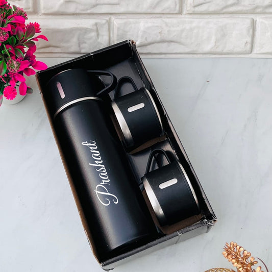 Flamingo Personalized Vacuum Flask Set