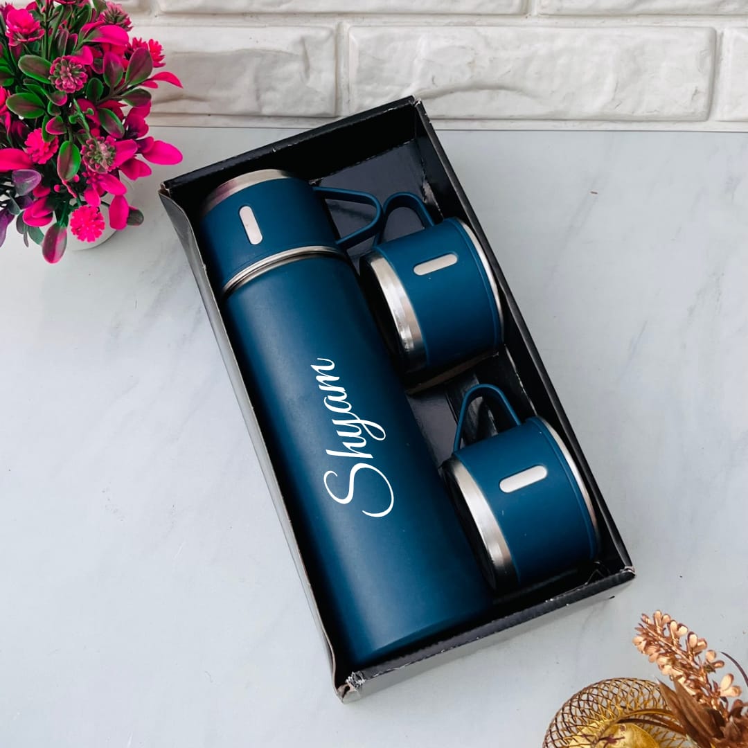 Flamingo Personalized Vacuum Flask Set