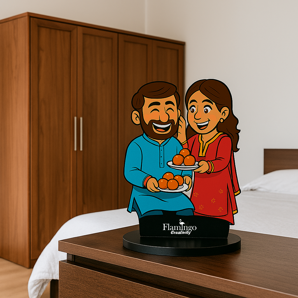 Flamingo Raksha Bandhan Caricature
