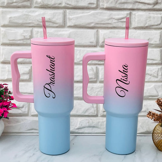 Flamingo Premium Dual Shade Tumbler | Vacuum Insulated 1200ML Bottle