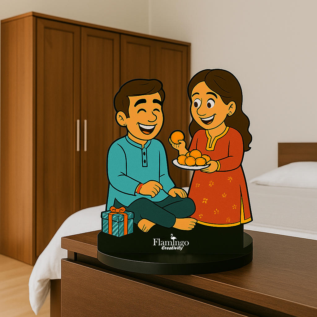 Flamingo Premium Rakhi Caricature – A Beautiful Gift for a Special Bond