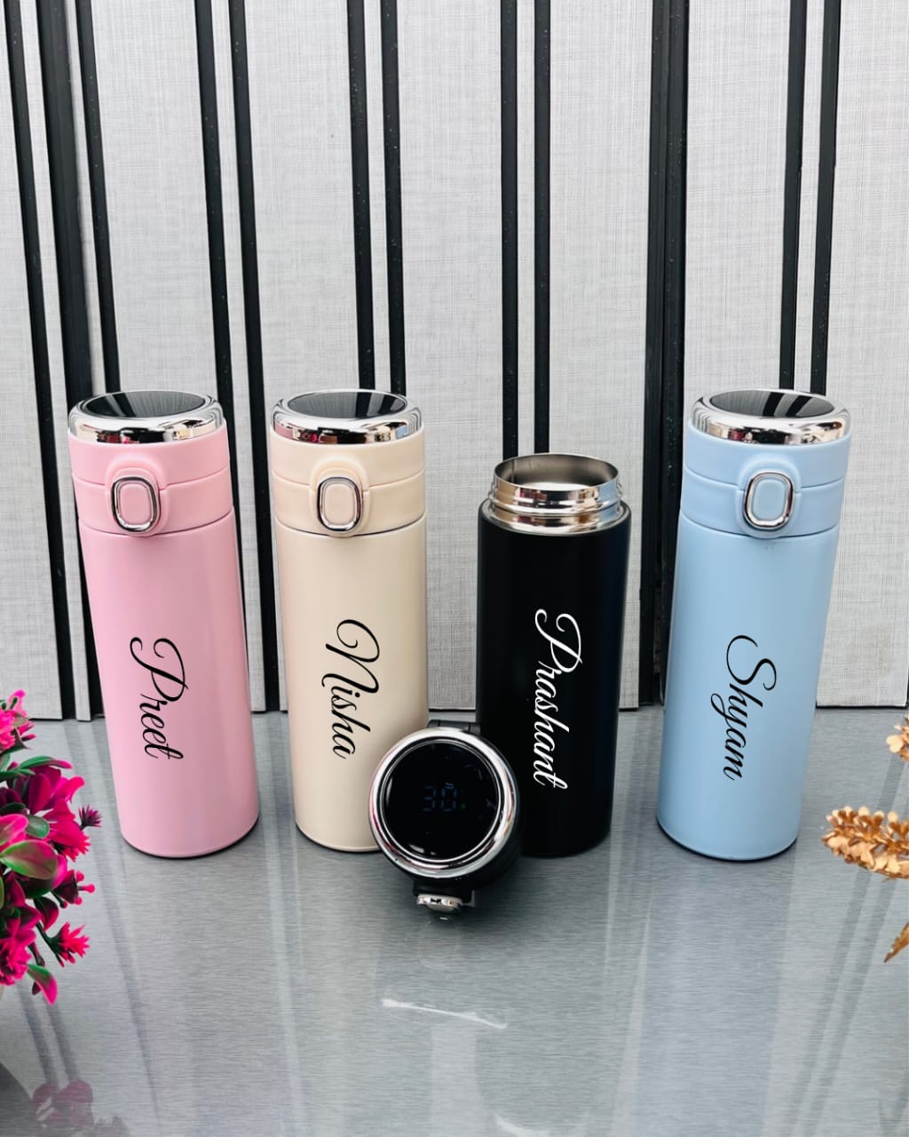 Flamingo Personalized Temperature Vacuum Flask – 500ml