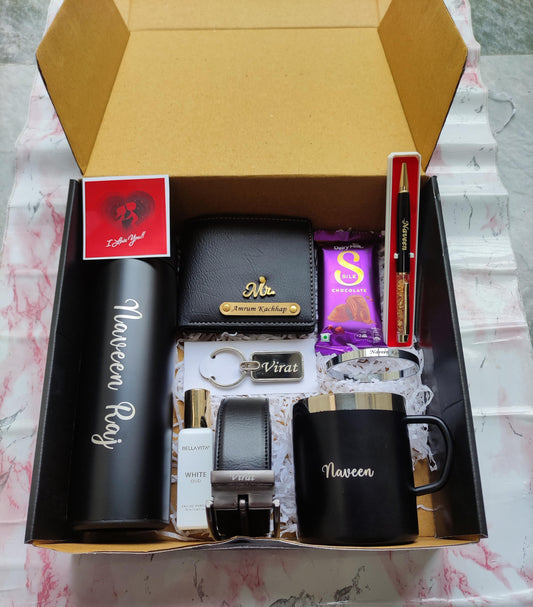 Flamingo Birthday Gift Hampers For Men: Perfect Gifts Like Nexon Leather Men's Wallet, Dairy Milk Silk Chocolate, and More!