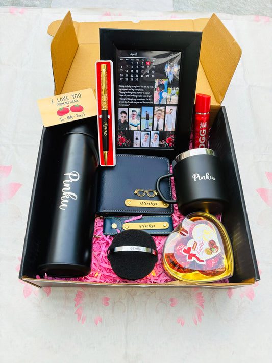 Flamingo Photo Frame Gift Hamper for Men
