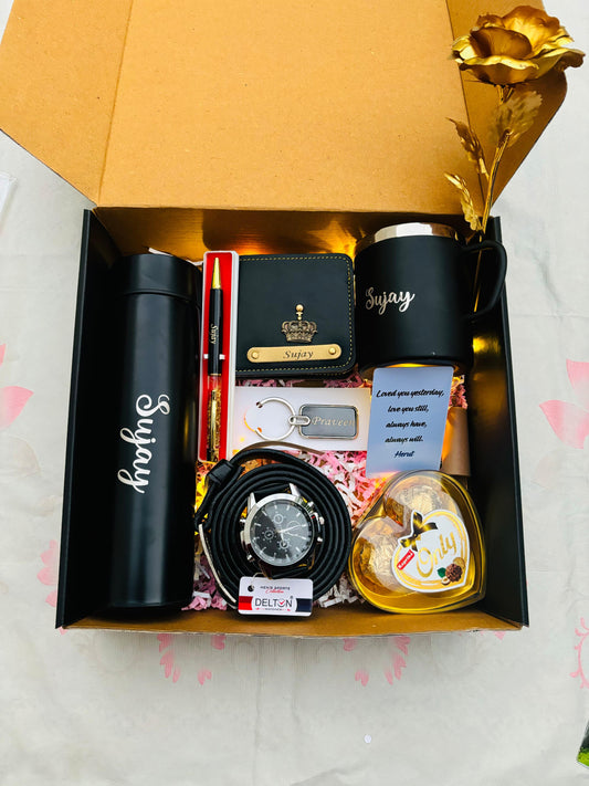 Flamingo Watch Hamper for Men | Premium Gift for Him