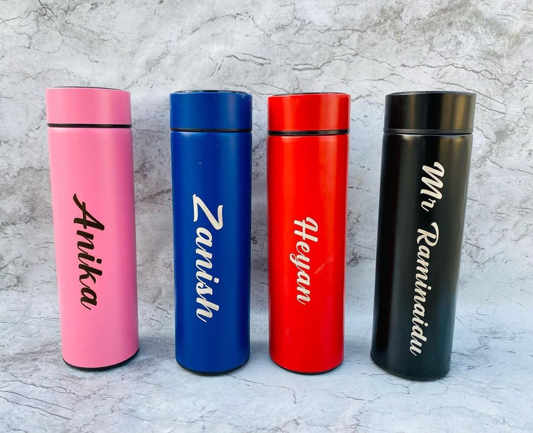 Flamingo Customised Temperature Water Bottle