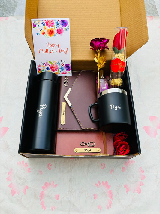 Flamingo Motherβs Day Leather Hamper