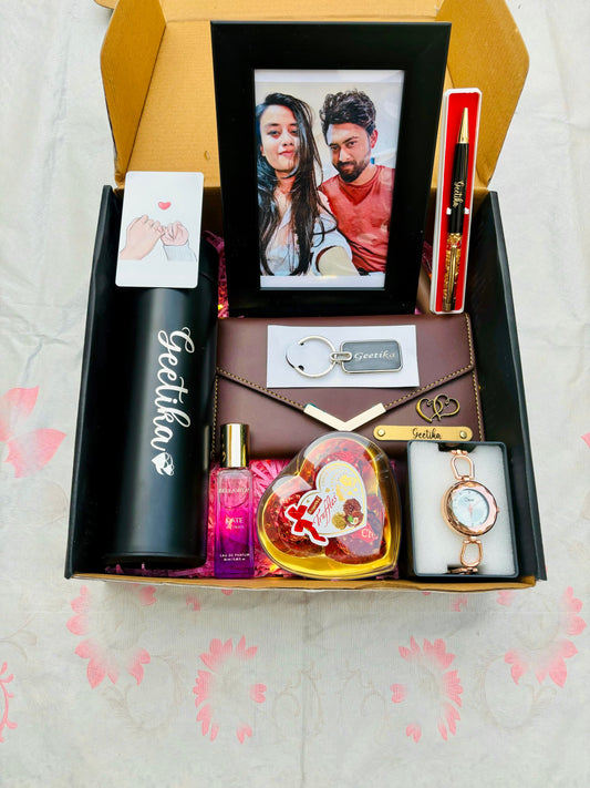 Flamingo Photo Frame Gift Hamper for Girls