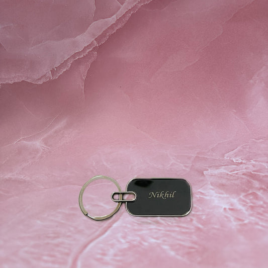 Flamingo Personalized Metal Keychain