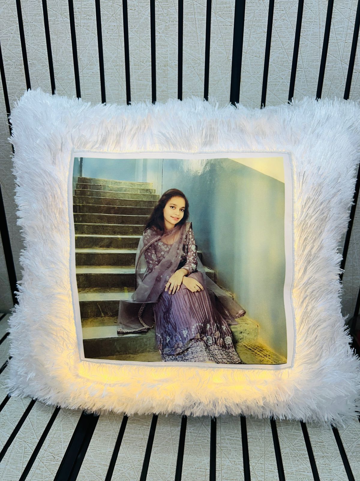 Flamingo Photo Pillow β Custom with Your Photo | Soft & Comfy