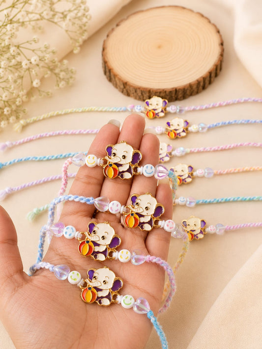 Flamingo Ganesh Elegant Rakhi for Kids