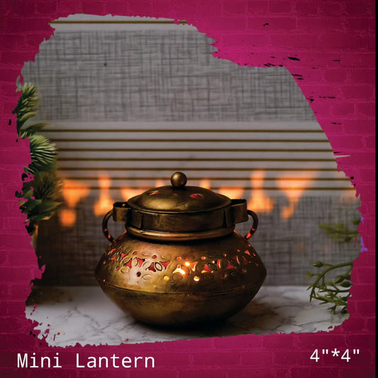 Light Up Your Diwali with Flamingo Creativity's Mini Metal Lantern