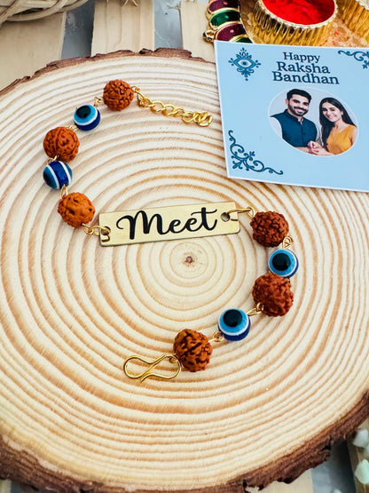 Flamingo Rudraksha Rakhi