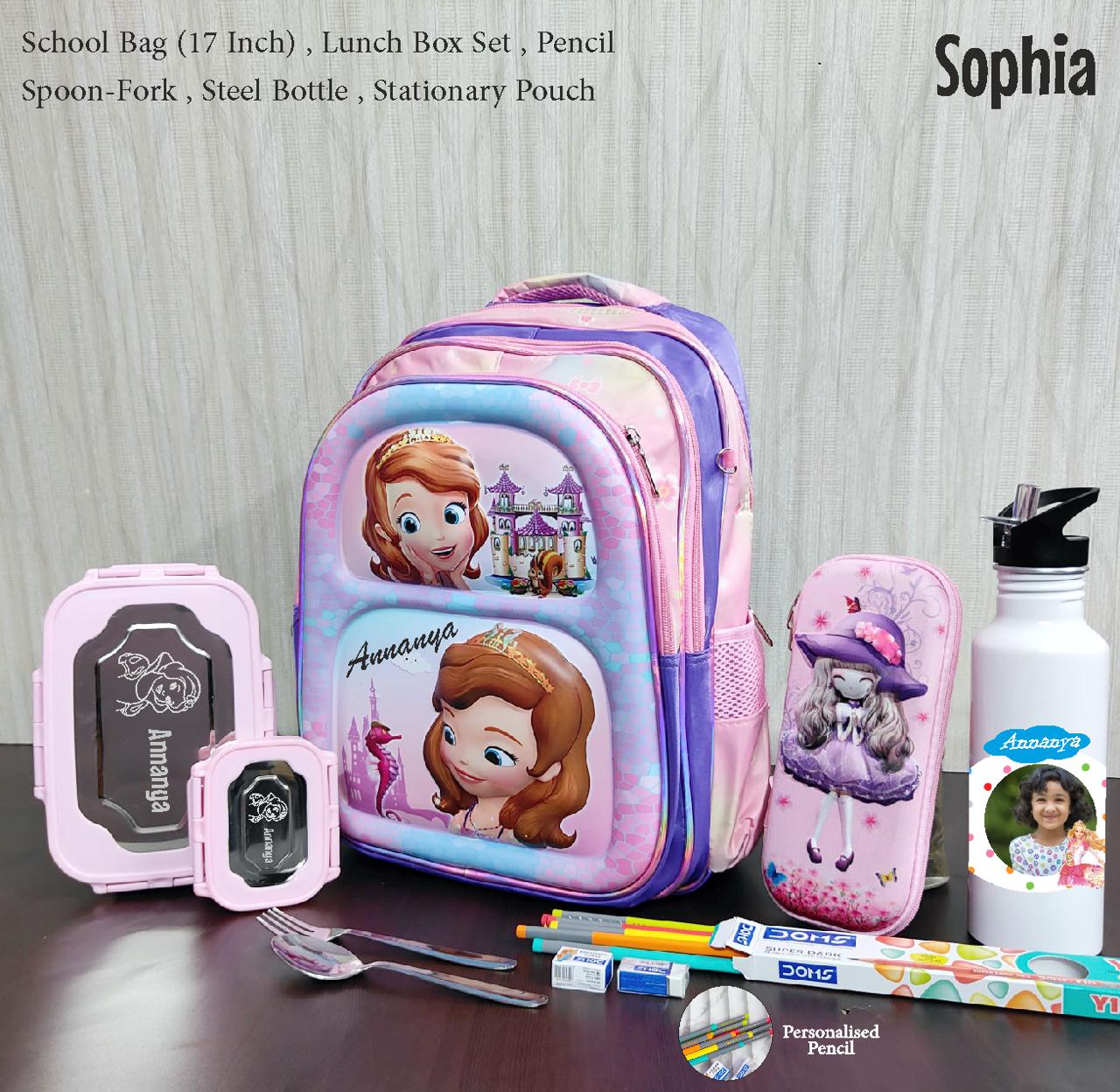 Flamingo 6 in 1 School Bag Hamper – Customised Back to School Combo