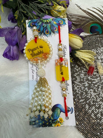 Flamingo Bhaiya Bhabhi Rakhi Set