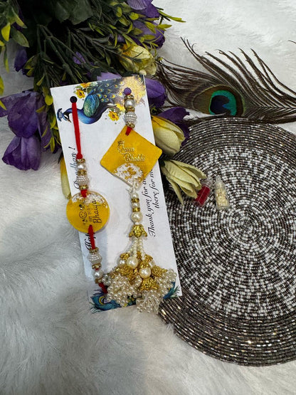 Flamingo Bhaiya Bhabhi Rakhi Set