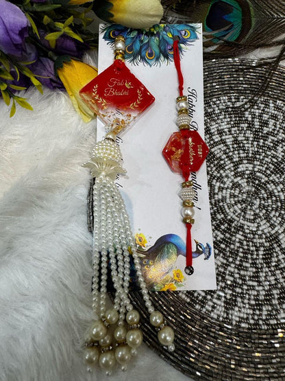 Flamingo Bhaiya Bhabhi Rakhi Set