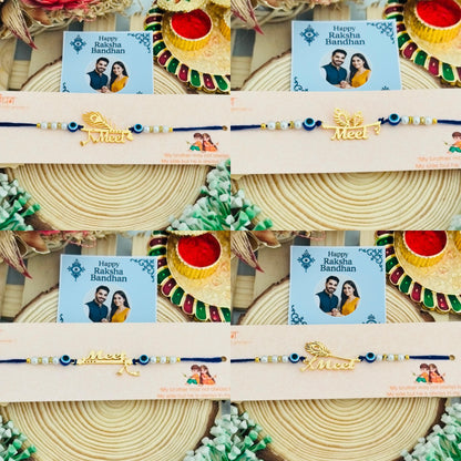 Flamingo Customized Evil Eye Rakhi with Name
