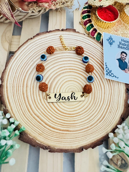Flamingo Rudraksha Rakhi