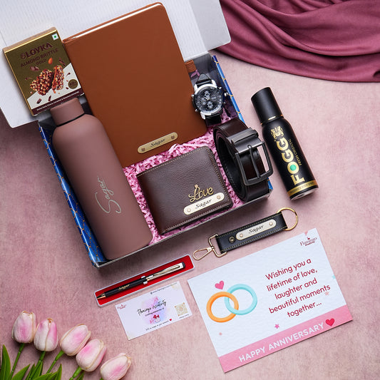 Flamingo Men's Rubber Bottle Hamper | Premium Hamper for Men