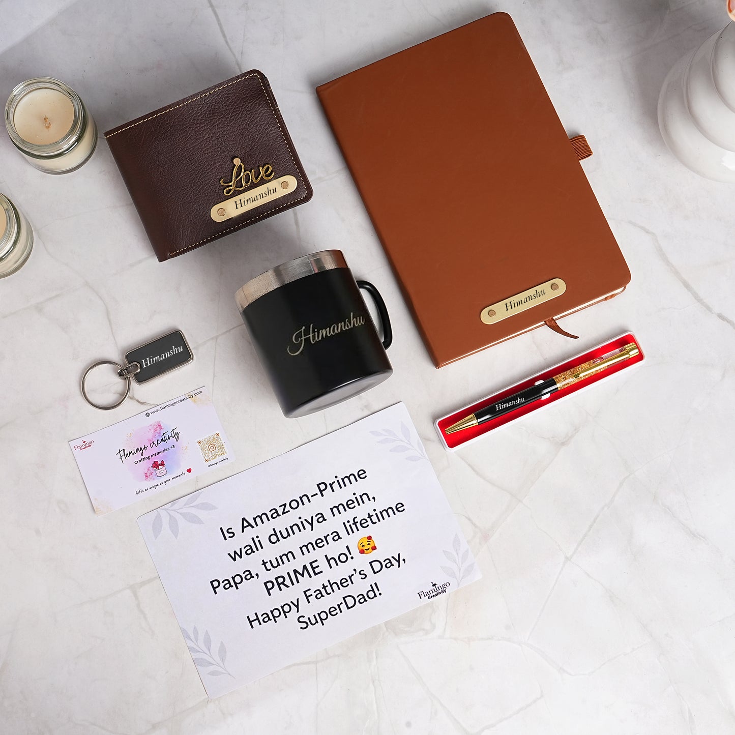 Flamingo Office Gifts for The Office Dad | Professional Father's Day Gift Hampers For Corporate Working Father