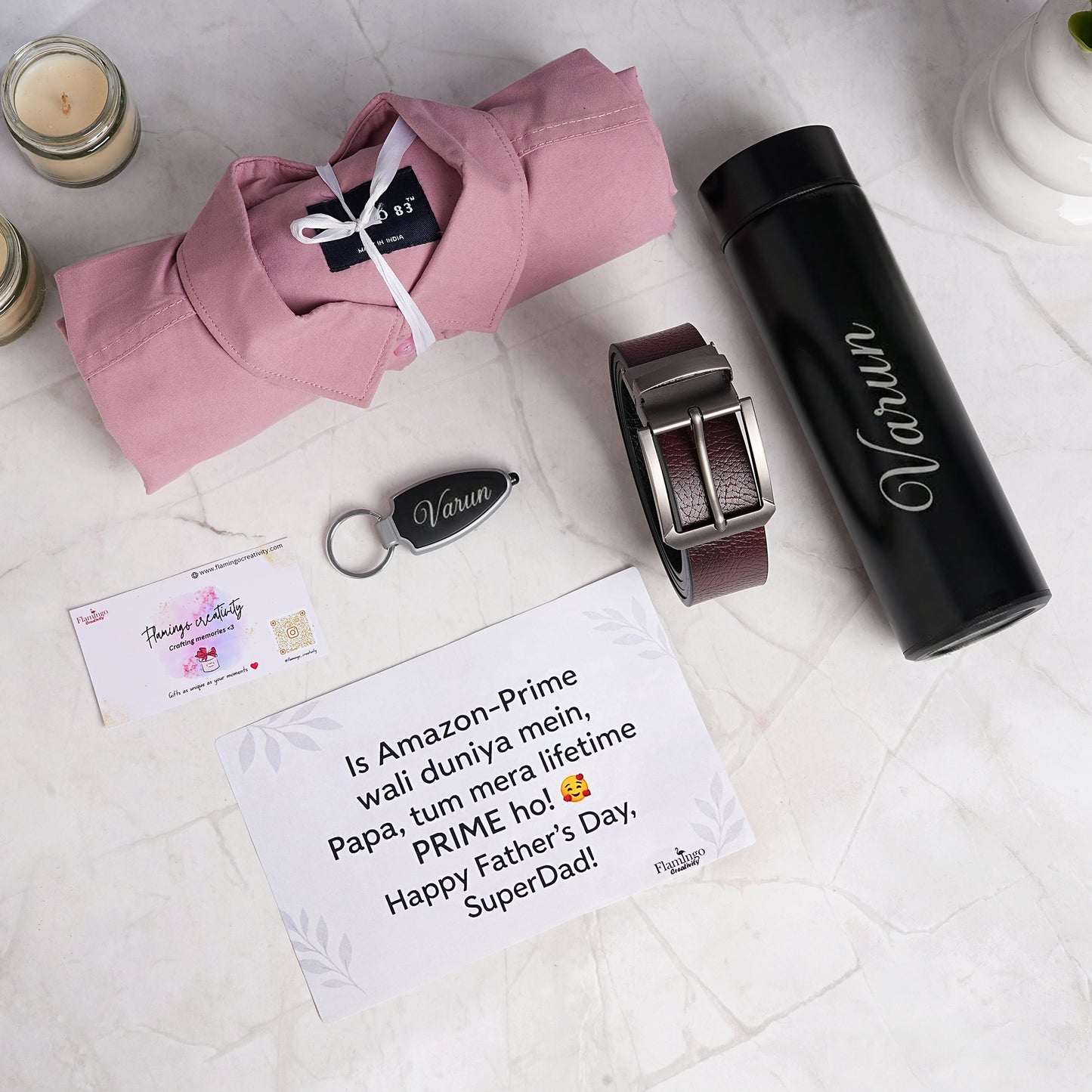 Flamingo Gifts for The Fitness Dad | Father's Day Health-Conscious Father Gift Hampers