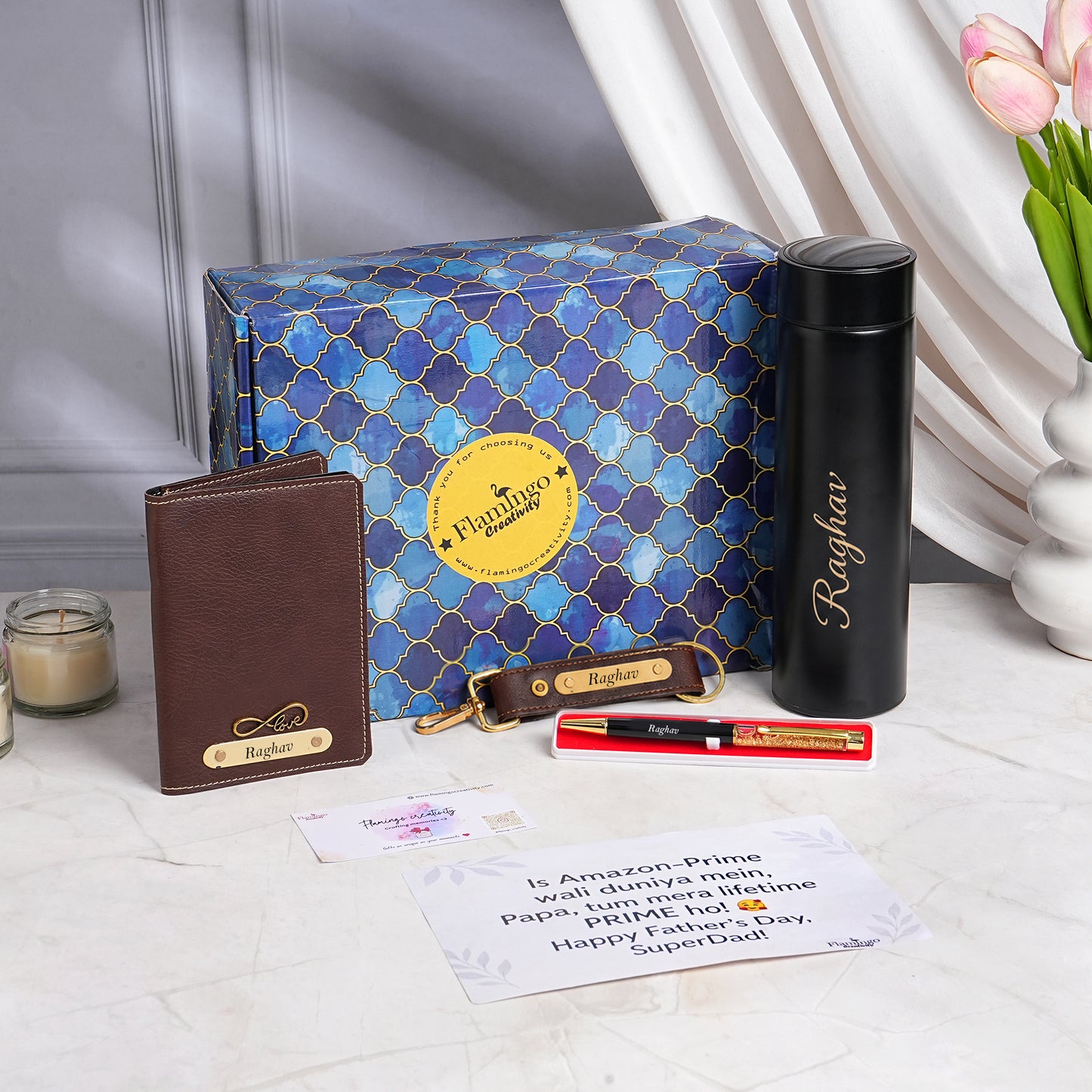 Flamingo Father's Day Gifts for The Traveller Dad | Travel Gift Hampers for Frequent Flyer Father