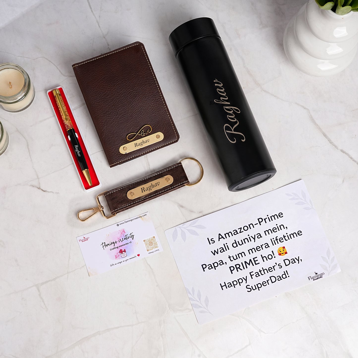 Flamingo Father's Day Gifts for The Traveller Dad | Travel Gift Hampers for Frequent Flyer Father