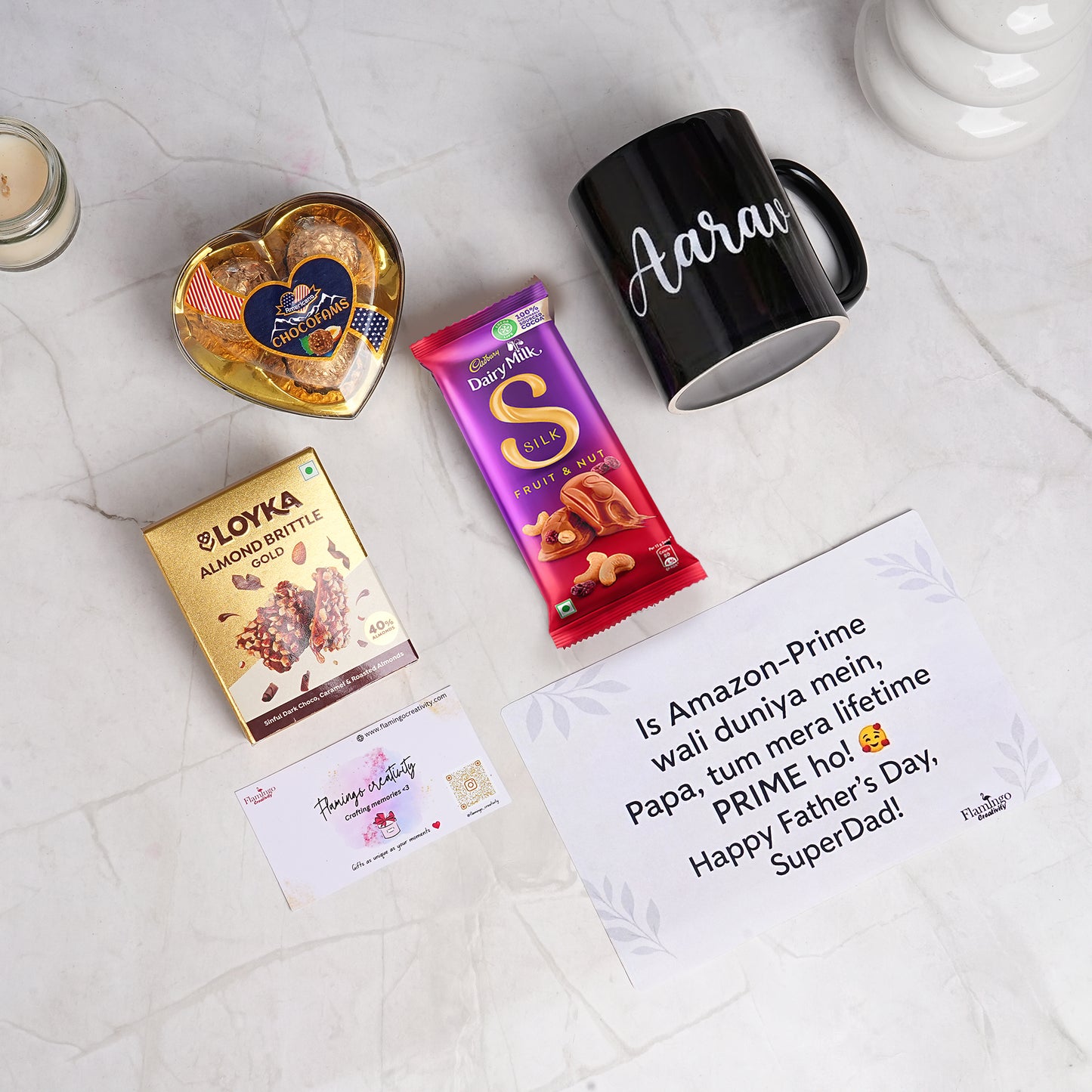 Flamingo Sweet Gifts for The Sweet Tooth Dad | Father's Day Chocolate Lover Father Gift Hampers