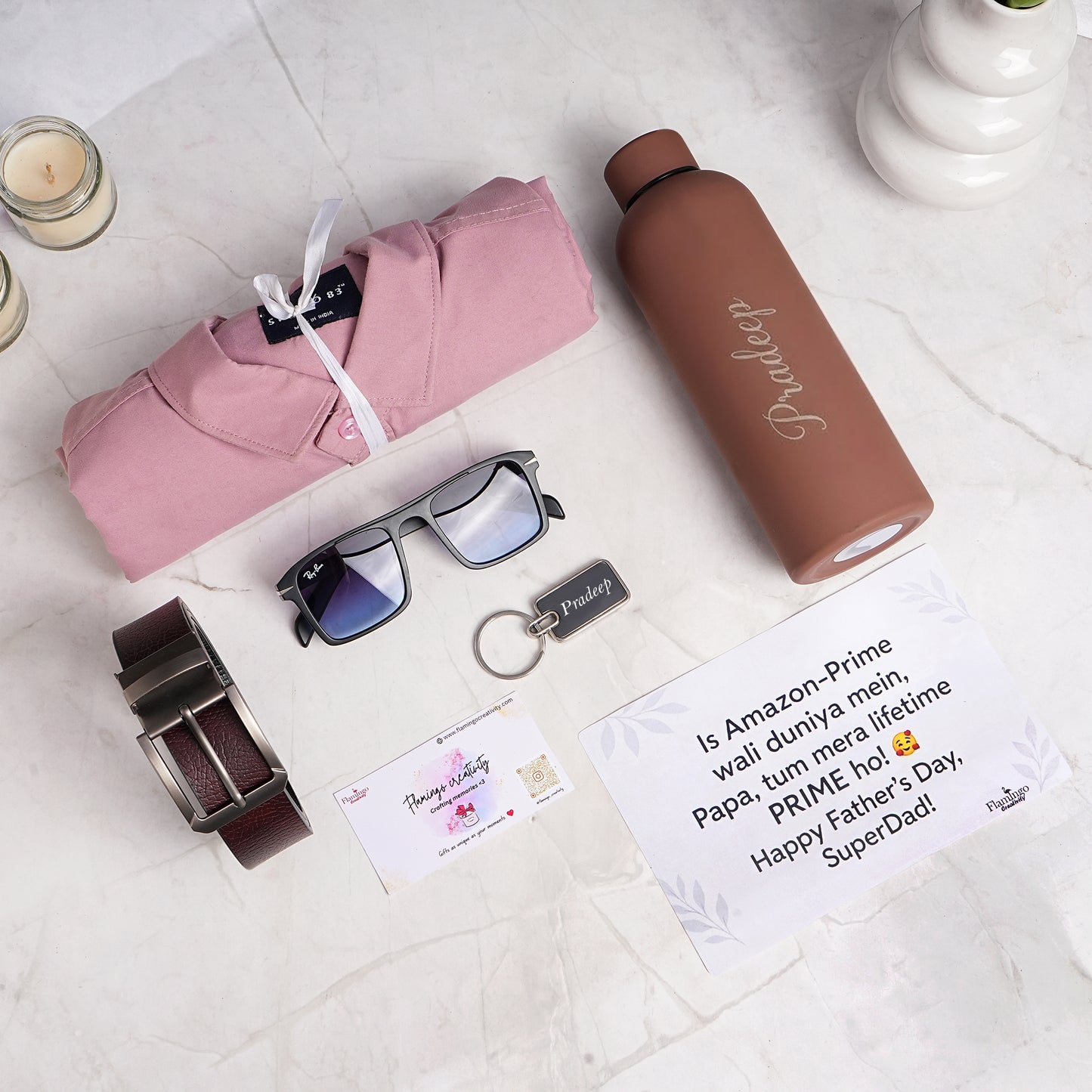 Flamingo Outdoor Adventure Gifts for The Outdoorsy Dad | Father's Day Travel Hamper For Adventure-Loving Father