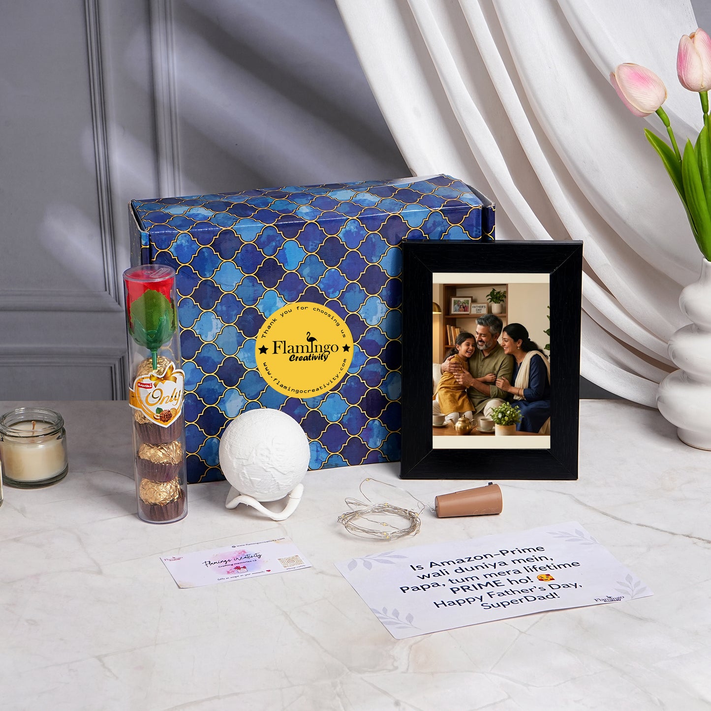 Flamingo The Romantic Dad Father's Day Gifts | Personalized Gift Hampers For Sentimental & Warm-Hearted