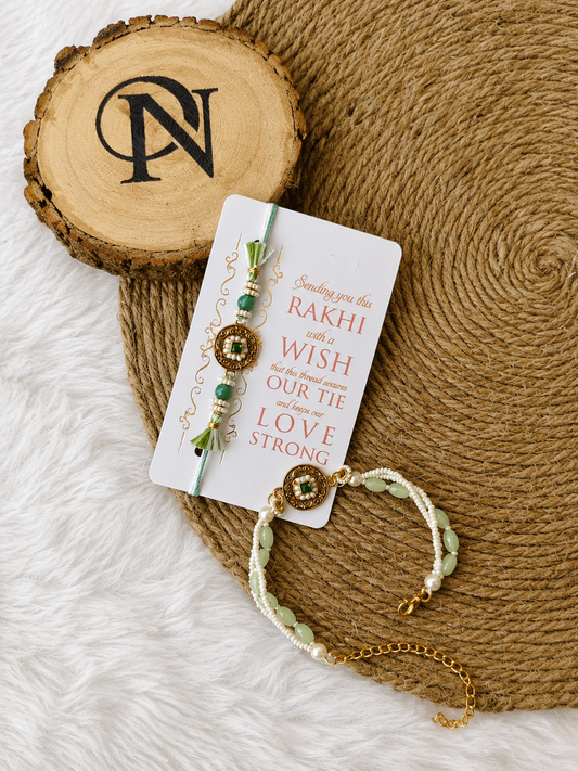 Flamingo Couple Rakhi Set – Premium Raksha Bandhan Collection