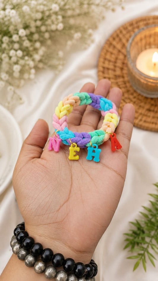 Flamingo Girls Bracelet Cum Hair Tie Rakhi | Premium Rakhi for Girls
