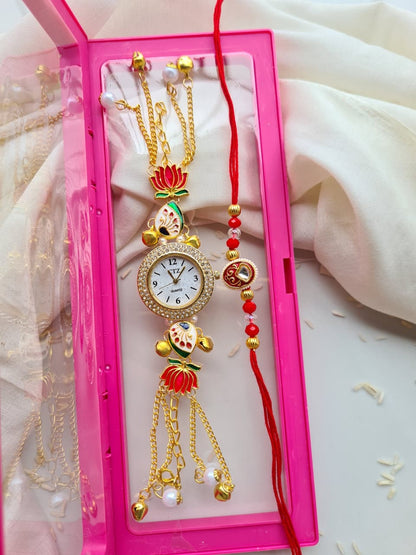 Flamingo Kashmiri Couple Watch Combo – Premium Gift Set for Couples