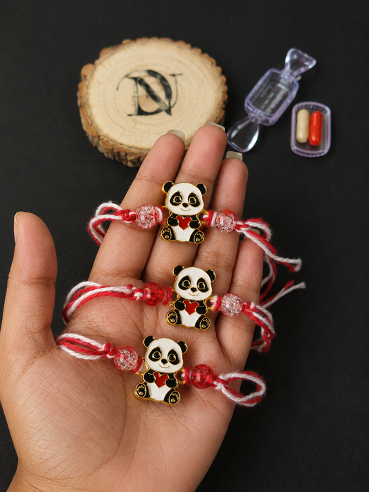 Flamingo Panda Comfortable Festival Rakhi for Kids