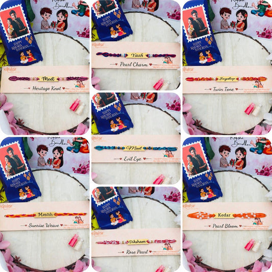 Flamingo Personalized Name Rakhi Collection – Premium Custom Rakhi for Your Brother