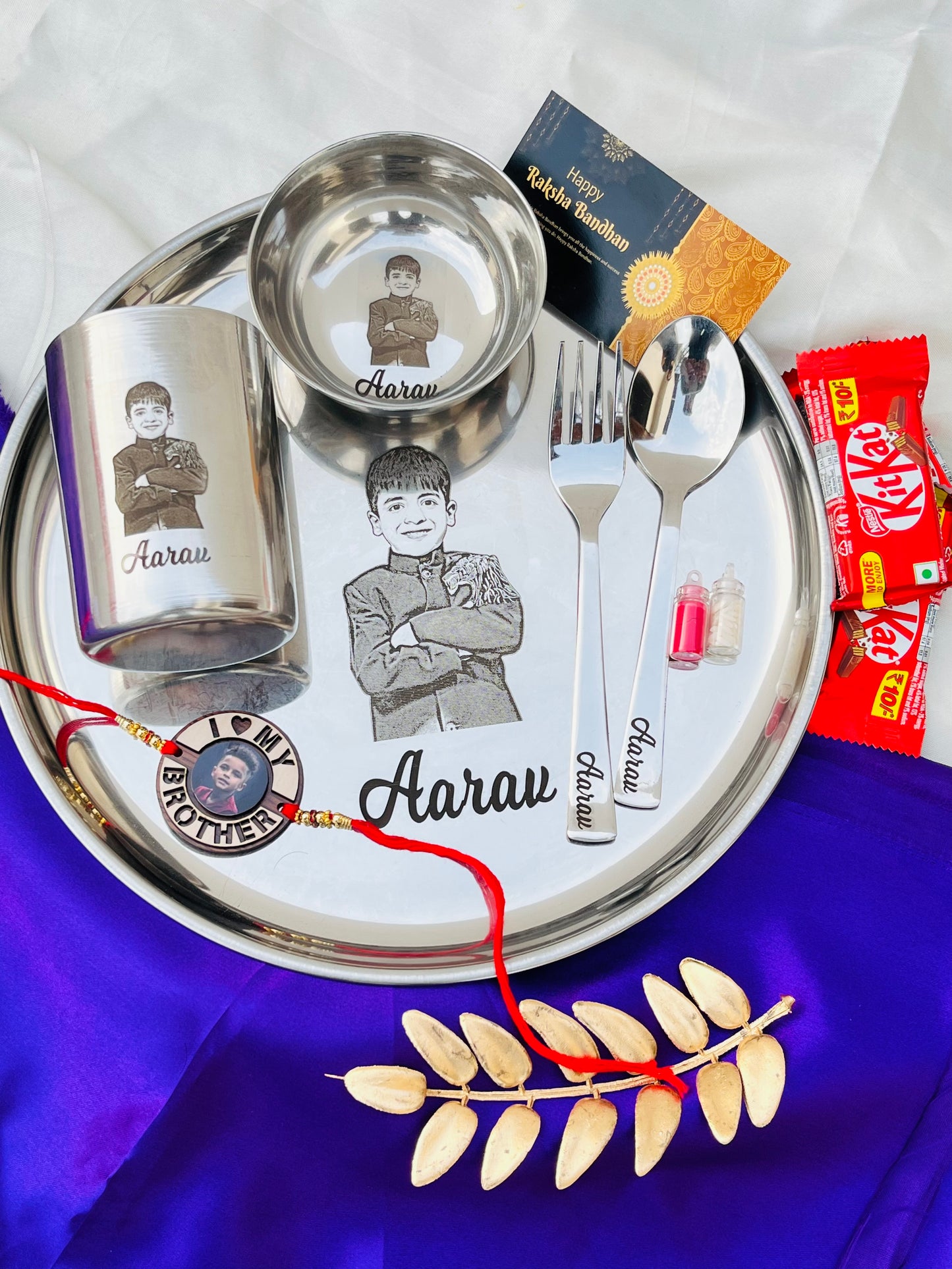 Flamingo Personalized Raksha Bandhan Gift Hamper