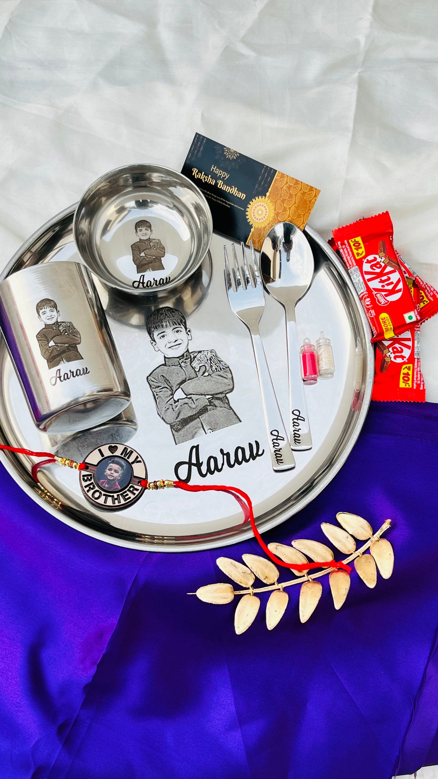 Flamingo Personalized Raksha Bandhan Gift Hamper