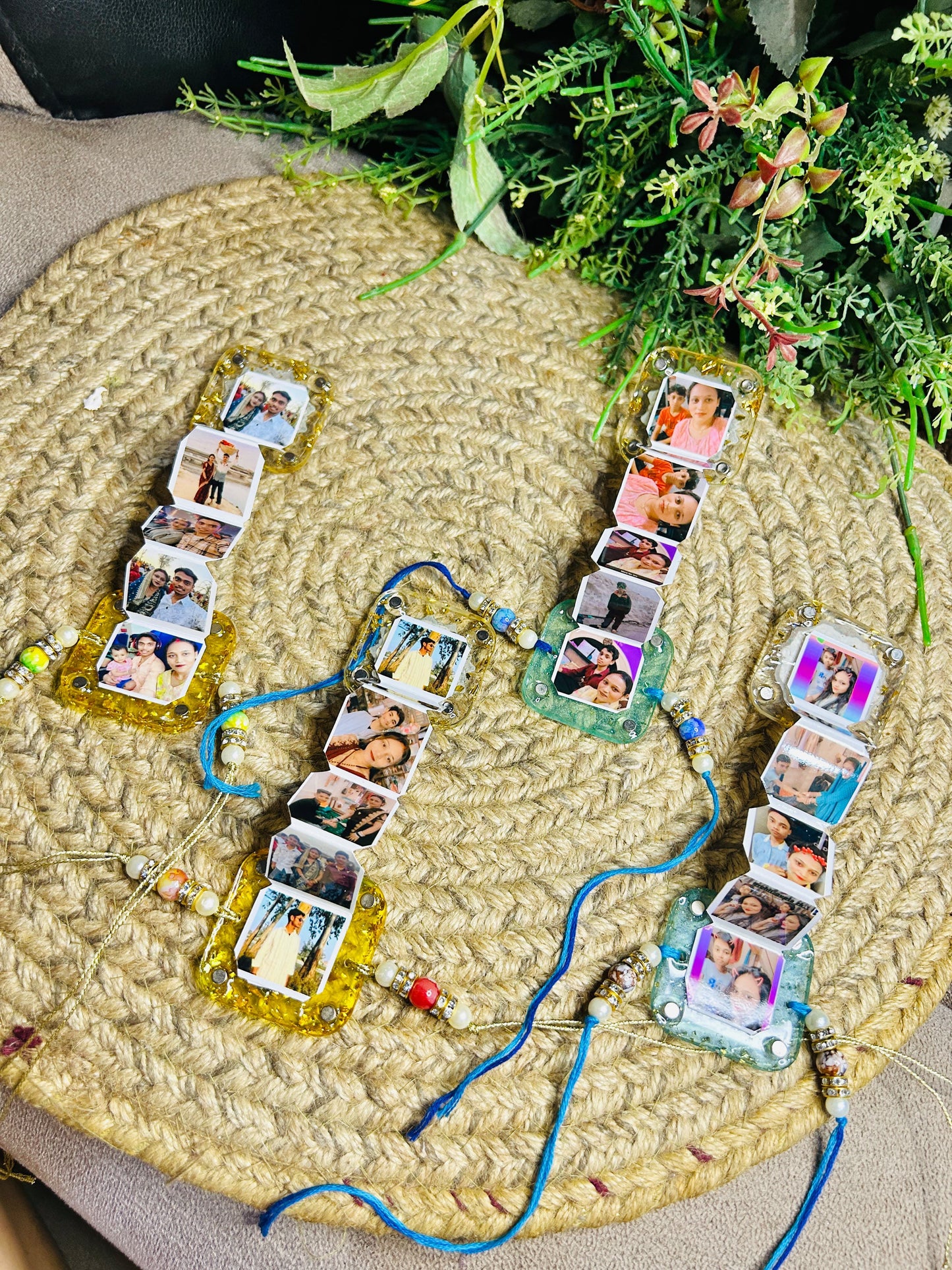 Flamingo Personalized Resin Ladder Magnet Rakhi