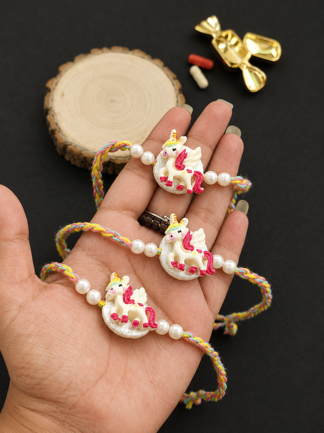 Flamingo Unicorn Raksha Bandhan Rakhi for Kids