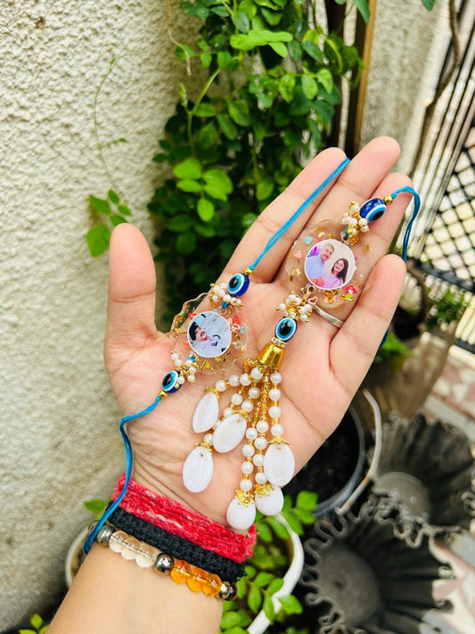 Flamingo Premium Resin Rakhi Set | Resin Rakhi for Bhaiya and Bhabhi