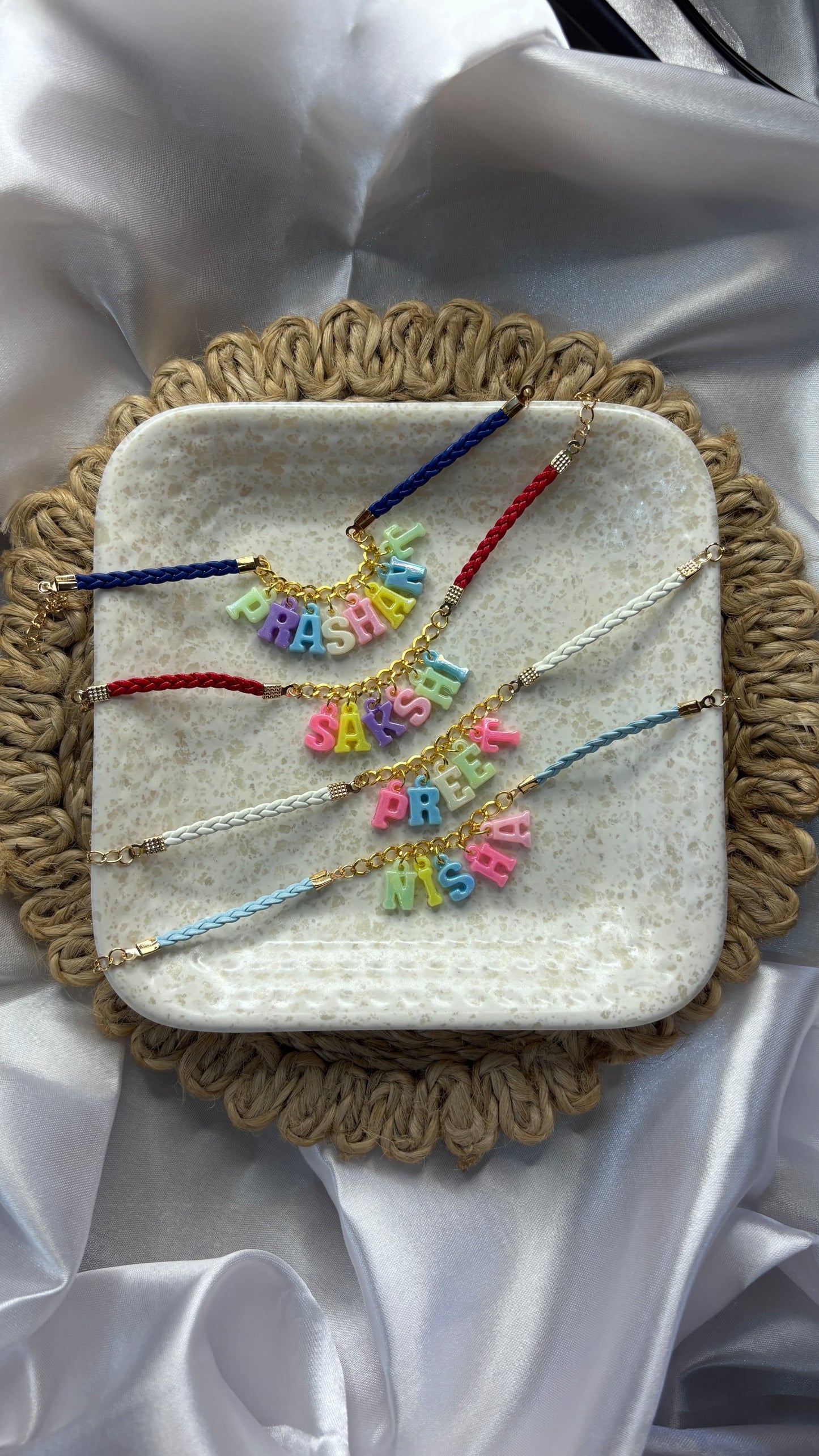 Flamingo Raksha Bandhan Special – Personalized Name Rakhi Bracelet