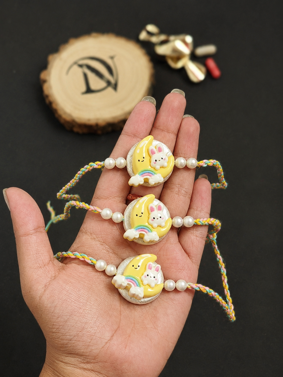 Flamingo Rainbow Fancy Rakhi for Kids