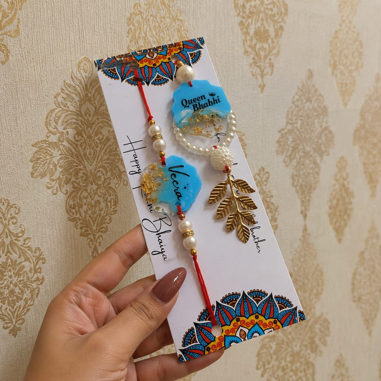 Flamingo Couple Rakhi | Premium Rakhi for Bhaiya and Bhabhi