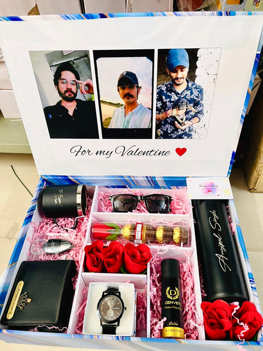 Flamingo Personalized Gift Hamper for Him with Custom Name